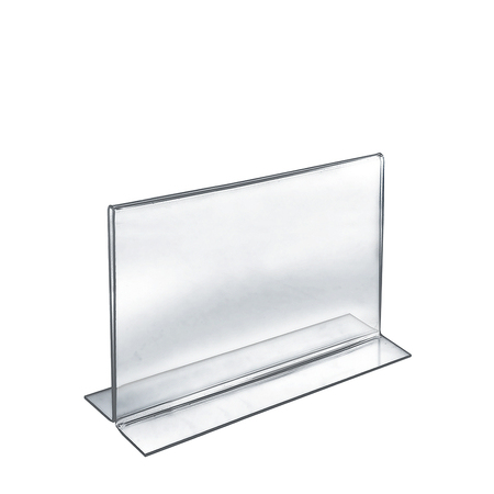 AZAR DISPLAYS 12"W x 9"H Double-Foot Two Sided Sign Holder, PK10 152713